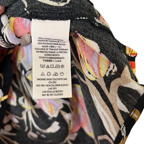 Free People Onyx Print Bella Peasant Tunic - Picture 7 of 7